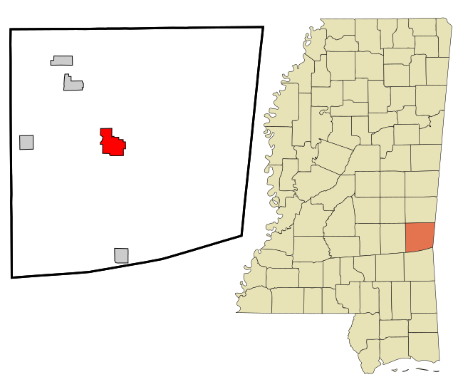 File:Clarke County Mississippi Incorporated and Unincorporated areas Quitman Highlighted.svg