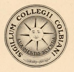 The Colby College Seal, reflecting the college's new name, c. 1899.