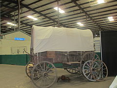 Covered wagon at Cowboy True observance, Wichita Falls, TX IMG 6946.JPG