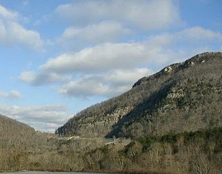 Cumberland Gap Narrow pass through the Cumberland Mountains