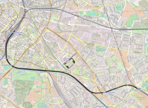 Spoorlijn Düsseldorf-Eller - Düsseldorf Hauptbahnhof op de kaart