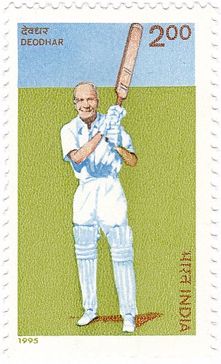 <span class="mw-page-title-main">D. B. Deodhar</span> Former Indian cricketer (Born 1892)