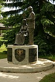Icelandic settler statue in Elfros, Saskatchewan