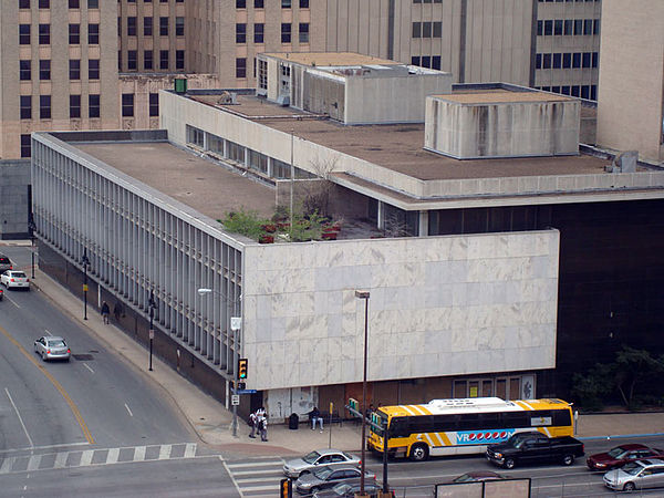 The modern Dallas Public Library building opened in 1954 and included controversial artwork