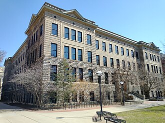 The Dana building at the University of Michigan, where the Institute has been hosted. Dana diag.jpg