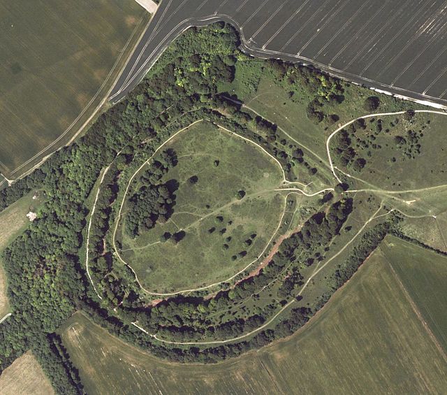 Danebury Fort – aerial image