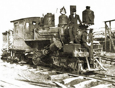 Engine, Danville and Western Railway, Fieldale, ca 1900 Danville and Western Fieldale.jpg