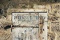 Panneau "défense d'uriner" à La Charité-sur-Loire