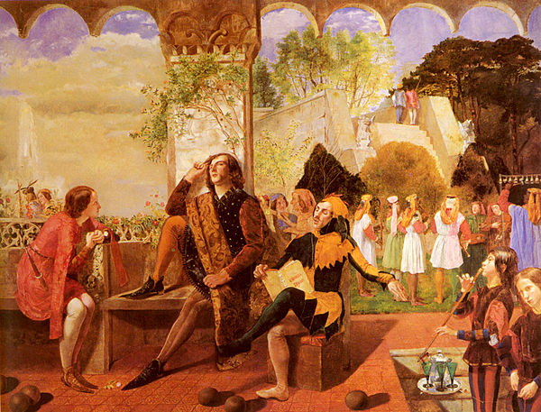 Walter Deverell, Twelfth Night, Act II, Scene IV, 1850