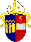 Arms of the Bishop of Tuam, Killala and Achonry Diocese of Tuam, Killala and Achonry arms.svg