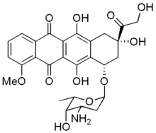 Illustrasjonsbilde av artikkelen Doxorubicin