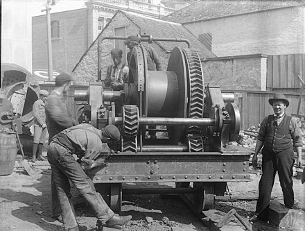 A log hauler at Russell Allport & Co, Hobart EL089 006 (21562717631).jpg