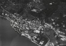 Brissago, historisches Luftbild von Werner Friedli (Fotograf) (1946)