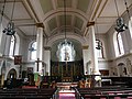 East-facing view inside St Mary's Church in Rotherhithe. [359]