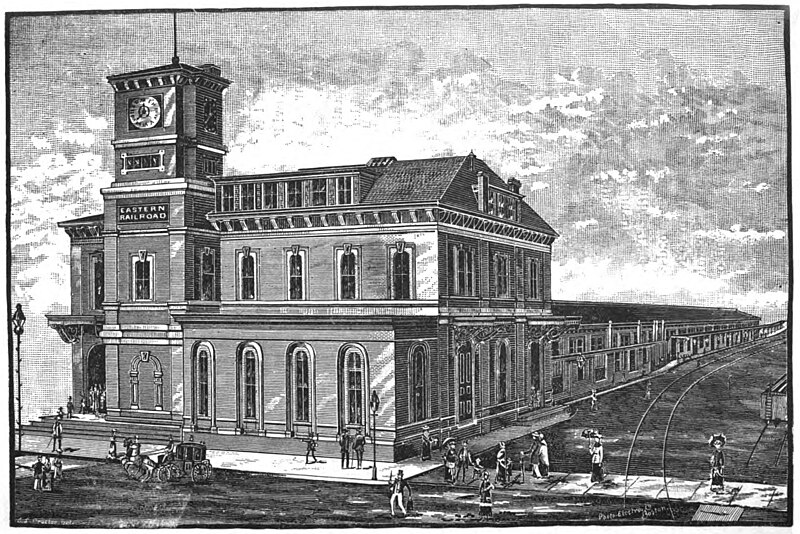 File:Eastern Railroad terminal in Boston, 1883.jpg