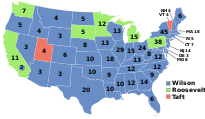 Results in 1912 ElectoralCollege1912.svg