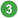 Eo circle green white number-3.svg