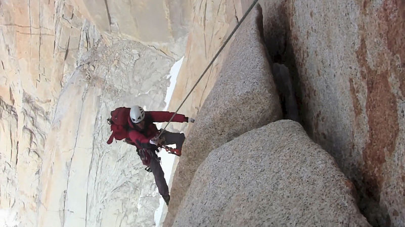 Escaladores sur Cerro Chaltén, Argentino