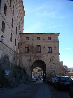 Puerta de Alarcones City gate in Toledo, Spain