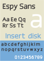 EspySans typeface spec.svg
