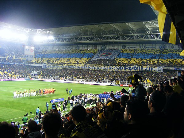 Fenerbahçe–Galatasaray match in the Şükrü Saracoğlu Stadium