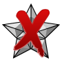 Thumbnail for File:Featured article star - cross(silver).svg