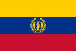 Vlajka Gran Kolumbie (Národní dělostřelecká brigáda).svg