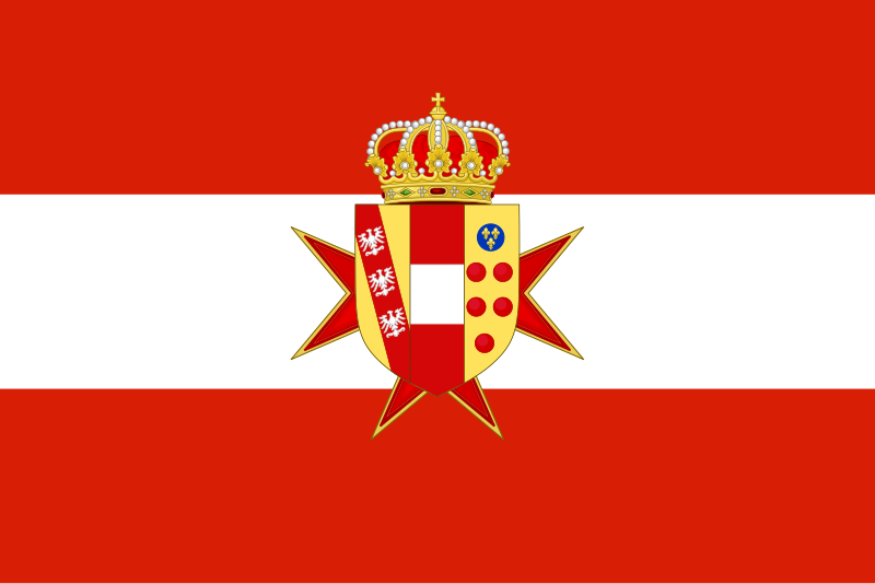 File:Flag of the Grand Duchy of Tuscany with Lesser Coat of arms.svg