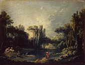 François Boucher - Paisagem com uma lagoa (1746) .jpg