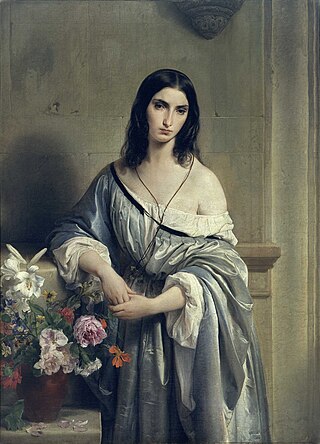 <i>Melancholy</i> (Hayez) Painting by Francesco Hayez