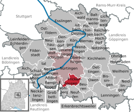 Kaart van Frickenhausen
