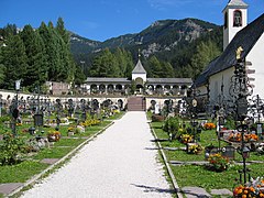 Ansicht im Friedhof