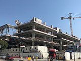 建設中のスタジアム