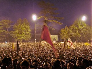 <span class="mw-page-title-main">Rose Revolution</span> 2003 popular uprising in Georgia