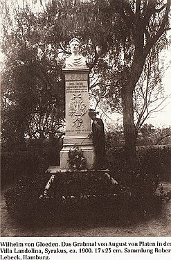 Grabmal in Syrakus, Fotografie von Wilhelm von Gloeden