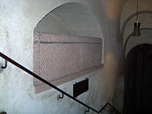 Grave of Henry V in the cathedral of Speyer. Grab Heinrich V. im Dom zu Speyer.JPG