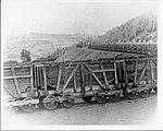 Hopper cars of the Delaware & Hudson Gravity Railroad in 1899