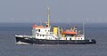 Das Peilschiff "Greif" des Wasser- und Schifffahrtsamtes Cuxhaven