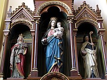 Détails de l'autel de la Vierge