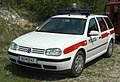 Polizeiauto mit KFZ-Kennzeichen der ehemaligen Bundesgendarmerie