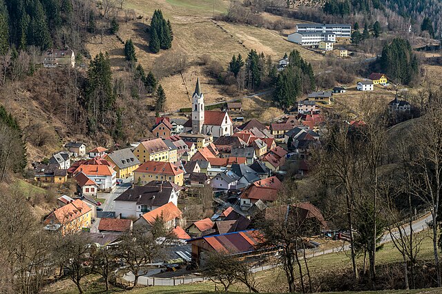 NW-Ansicht der Marktgemeinde Hüttenberg