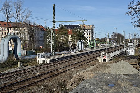 Haltepunkt Leipzig Anger Crottendorf vor dem Umbau 2020