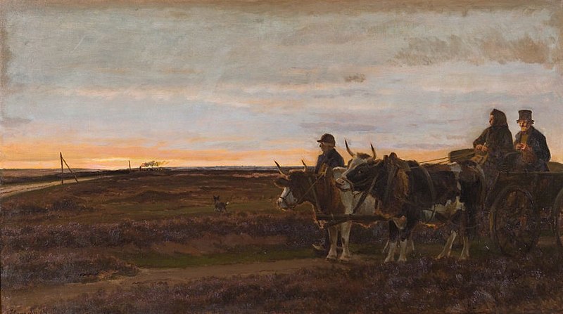 File:Hans Smidth, Studebefordring på Heden, 1906, RKMm0207, Ribe Kunstmuseum.jpg