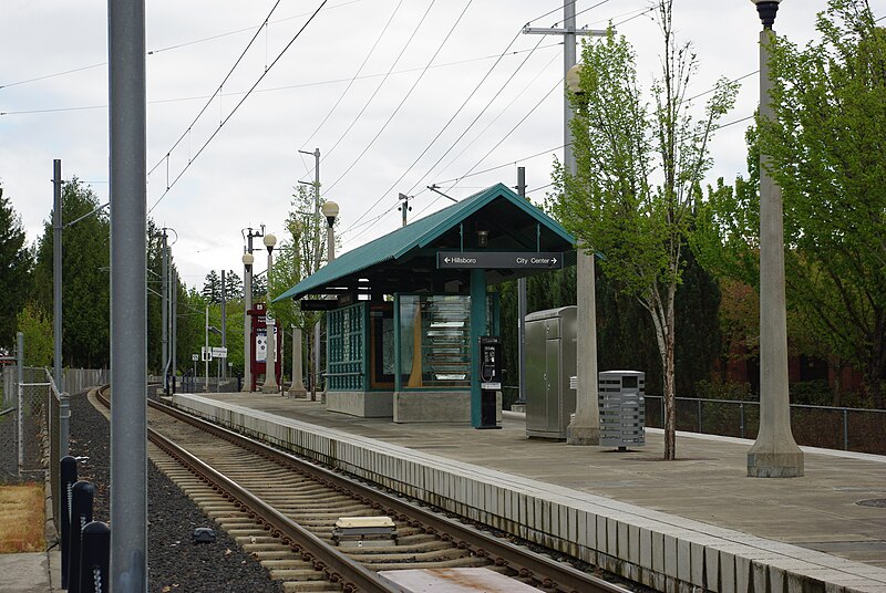 File:Hawthorn Farm MAX station full - Hillsboro, Oregon.JPG