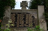 Crosses and war memorial