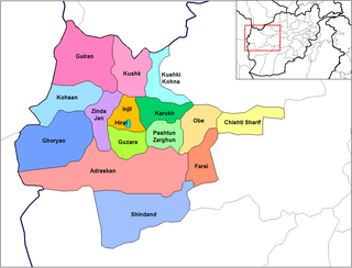 <span class="mw-page-title-main">Shindand District</span> District in Herat Province, Afghanistan