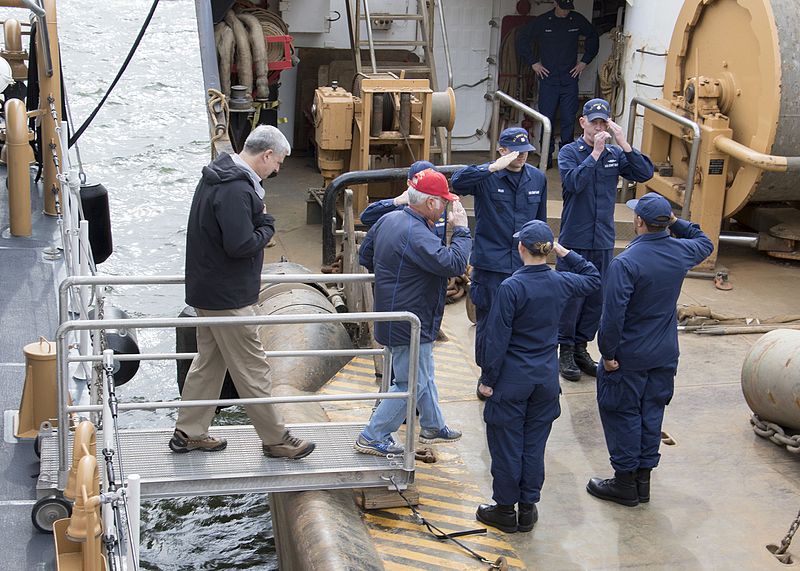 File:Heroic Barney Barunm visited the brand new USCGC Lawrence Lawson.jpg