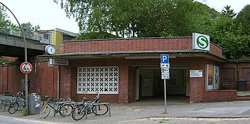 The station's entrance