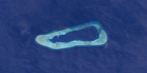 Nasa Landsat 7 image of the reef