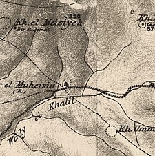 Serie de mapas históricos para el área de Dayr Muhaysin (década de 1870) .jpg